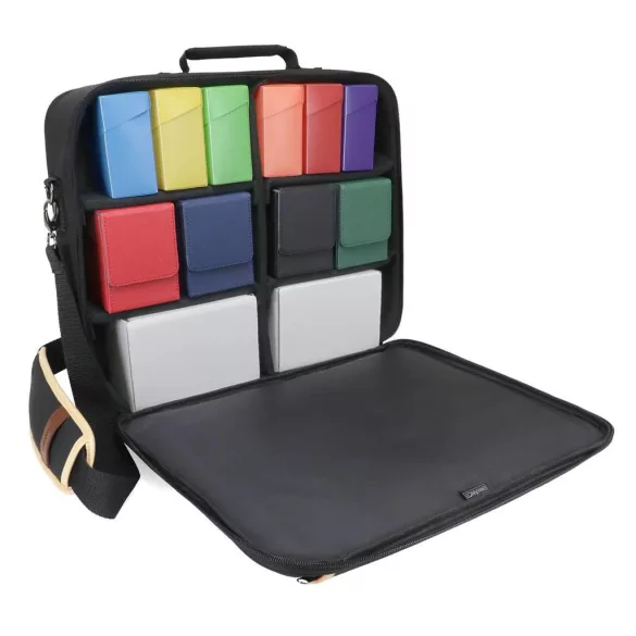 ENHANCE Designer Edition Trading Card Game Shoulder Bag for Deck Boxes (Black)-ENBCCDK100BKEW