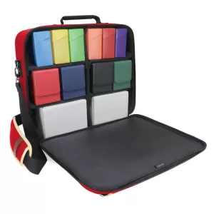 ENHANCE Designer Edition Trading Card Game Shoulder Bag for Deck Boxes (Red)-ENBCCDK100RDEW