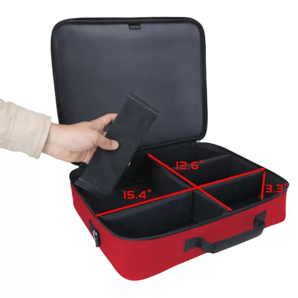ENHANCE Designer Edition Trading Card Game Shoulder Bag for Deck Boxes (Red)-ENBCCDK100RDEW