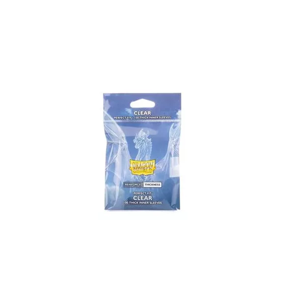 Dragon Shield Standard size Perfect fit - Inner Sleeves - Thick Inner Clear (100 Sleeves)-AT-13004