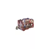 WW2 Ostfront Stalingrad Apartment Block Back (with balcony) (1) PREPAINTED [28mm/1:56]-H00245