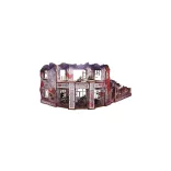 WW2 Ostfront Stalingrad Univermag Front (with balcony) (2) PREPAINTED [28mm/1:56]-H00248