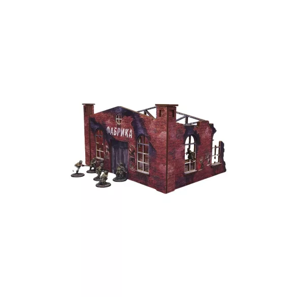 WW2 Ostfront Stalingrad Factory Front (1) PREPAINTED [28mm/1:56]-H00252