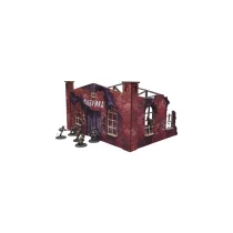 WW2 Ostfront Stalingrad Factory Back (with ramp) (1) PREPAINTED [28mm/1:56]-H00253