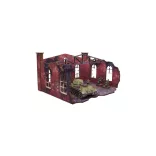 WW2 Ostfront Stalingrad Factory Back (with ramp) (1) PREPAINTED [28mm/1:56]-H00253