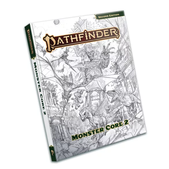 Pathfinder Monster Core 2 Sketch Cover (P2) - EN-PZO12009-SK