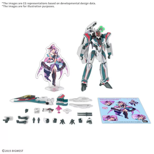 Macross - HG 1/100 (High Grade) - VF-31S Siegfried (Arad Molders Use) (Deluxe Set)-MK72010