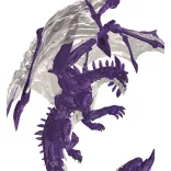D&D Icons of the Realms: Adult Amethyst Dragon dobozos miniatűra (EN)