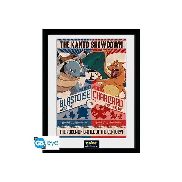 POKEMON - Framed print "Red V Blue" (30x40)-PFC2085