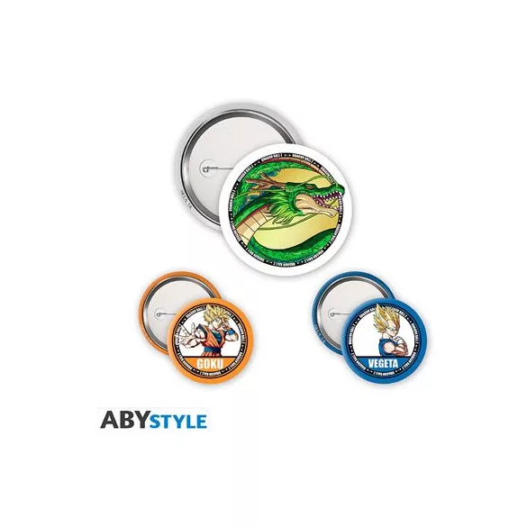 DRAGON BALL - Badge Pack - DBZ/Goku, Vegeta & Shenron-ABYACC578