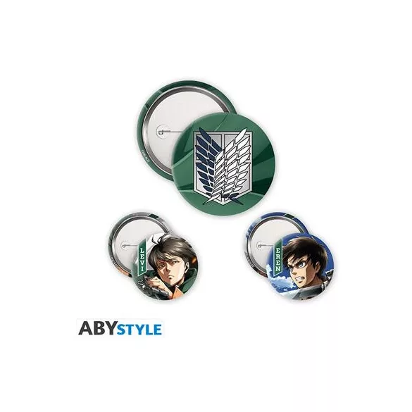 ATTACK ON TITAN - Badge Pack - Eren & Levi-ABYACC577