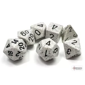 Speckled Arctic Camo Polyhedral 7-Die Set-25311