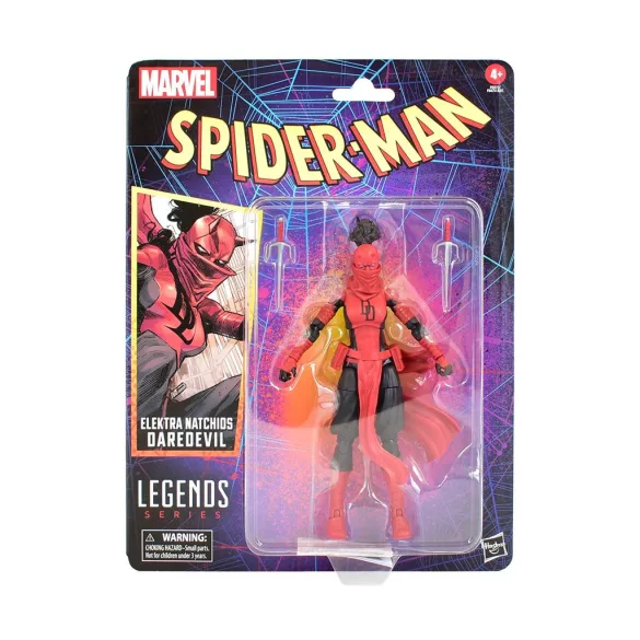 Marvel Legends Series Spider-Man Retro Wave - Elektra as Daredevil-F6572