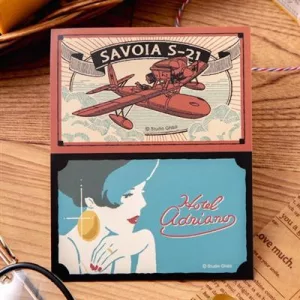 Porco Rosso - Retro Stickers Savoia & Gina-MOVIC-78463