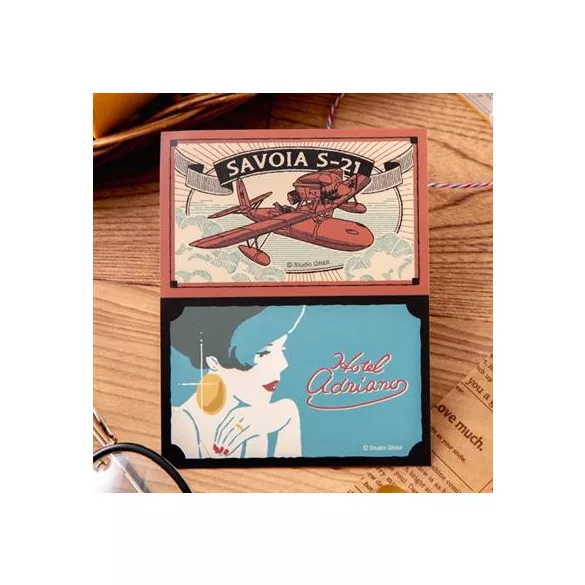 Porco Rosso - Retro Stickers Savoia & Gina-MOVIC-78463