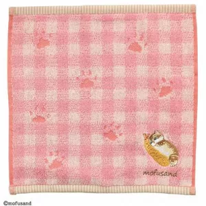 Mofusand - Mini Towel (25x25 cm) - Red Paw Print-MARU-88350