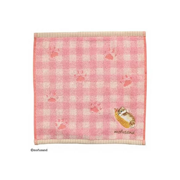 Mofusand - Mini Towel (25x25 cm) - Red Paw Print-MARU-88350