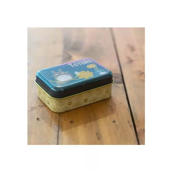 My Neighbor Totoro - Small Metal Box - Totoro Flower-SEISEN-14709