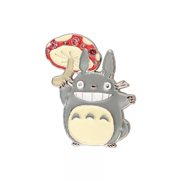 My Neighbor Totoro - Metal Brooch Totoro Mushroom-SEISEN-14697