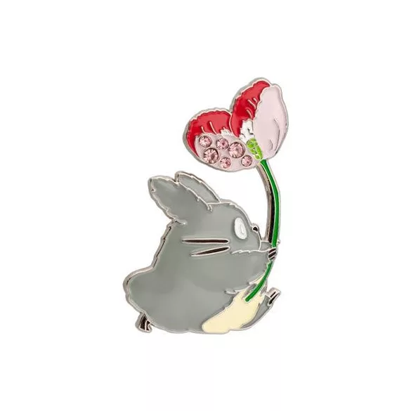 My Neighbor Totoro - Metal Brooch - Totoro Flower-SEISEN-14696