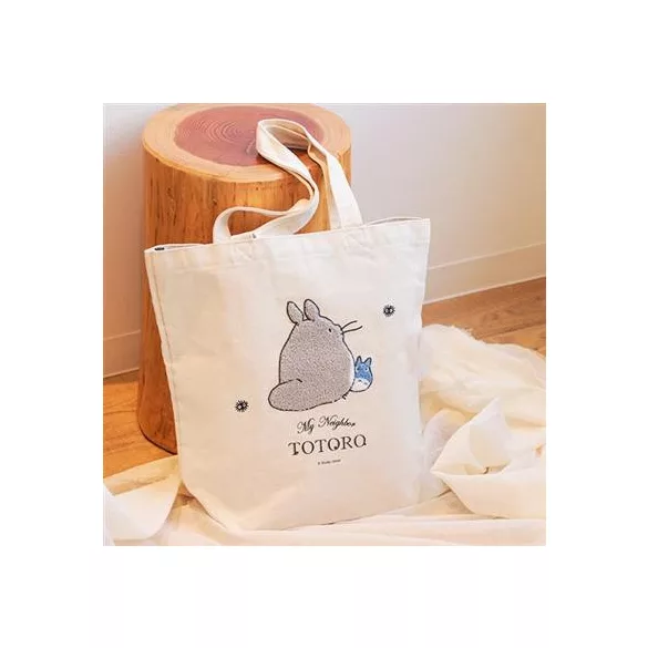 My Neighbor Totoro - Embroidered Tote Bag - Walking Away-BENELIC-48321