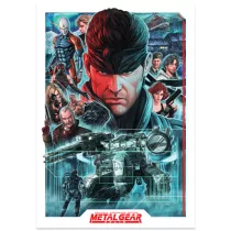 Metal Gear Solid Montage Art Print-KON-MGS11