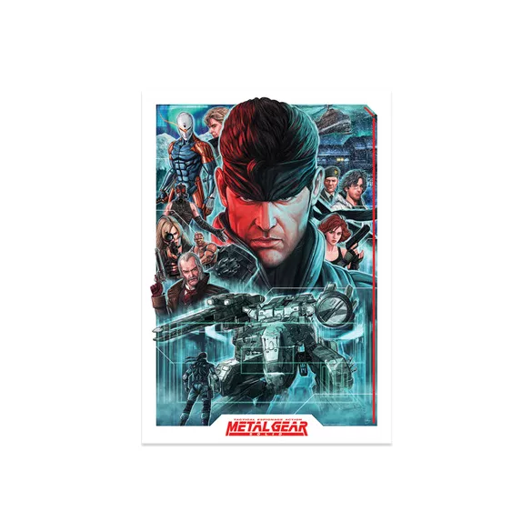 Metal Gear Solid Montage Art Print-KON-MGS11