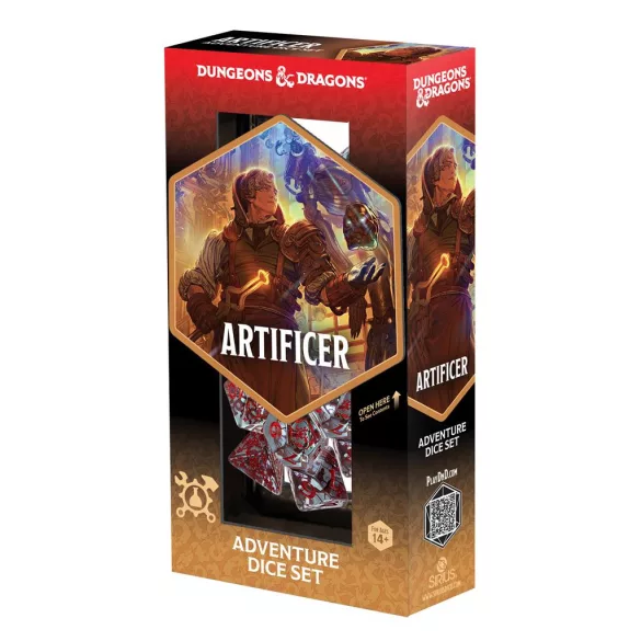 Sirius Dice - D&D Adventure Dice - Artificer: Clear-SDZ2002-27