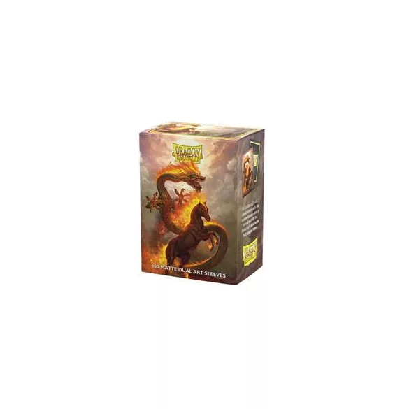 Dragon Shield Standard Dual Art Sleeves - Fire Horse 2026 (100 Sleeves)-AT-12115