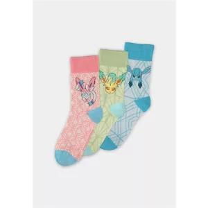 Pokémon - Eevee Evolution (LGS) Socks (3 Pack) - 35/38-GS528201POK-35/38