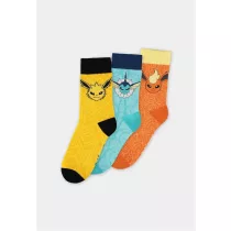 Pokémon - Eevee Evolution (VFJ) Socks (3 Pack) - 39/42-GS016127POK-39/42