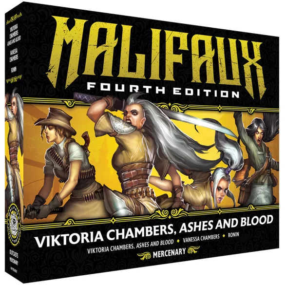 Malifaux 4th Edition - Viktoria Chambers, Ashes and Blood minicsomag - angol kiadás