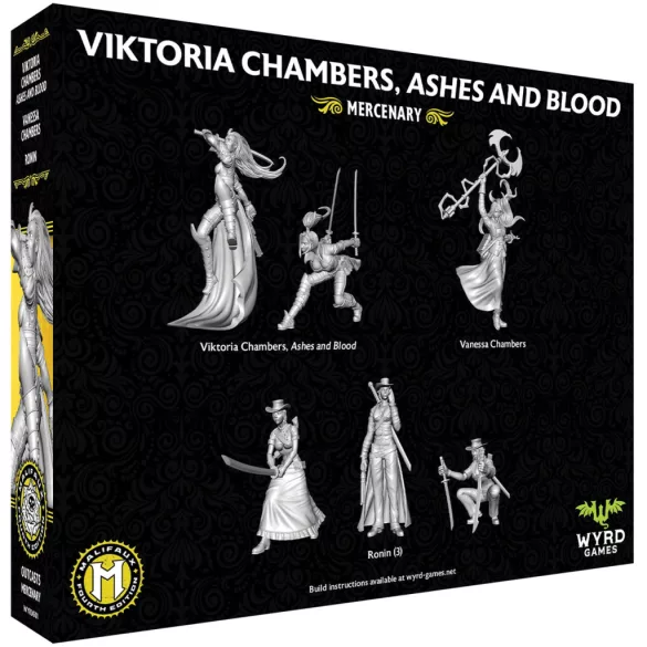 Malifaux 4th Edition - Viktoria Chambers, Ashes and Blood minicsomag - angol kiadás
