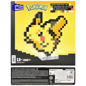 Mega Pokemon Pixel Art Pikachu [Importer label on product]-HTH74
