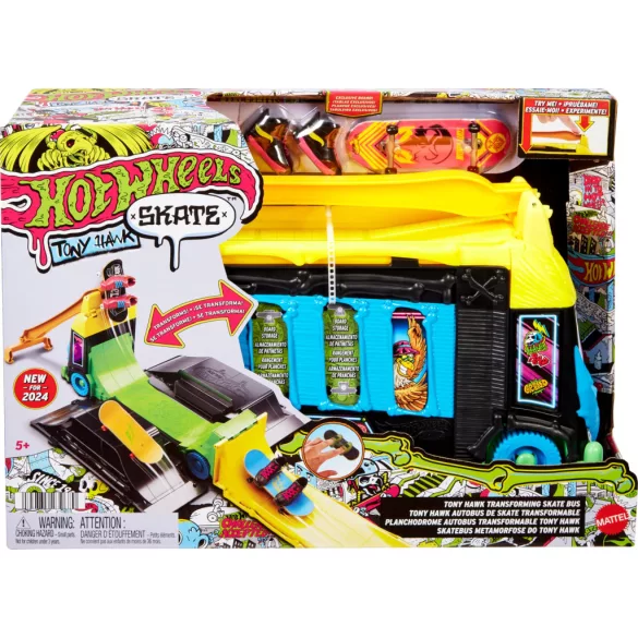 Hot Wheels Skate Tony Hawk Transforming Skate Bus-HXL15