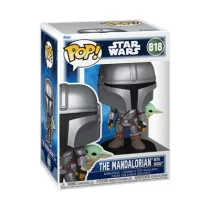 Funko POP! Star Wars: The Mandalorian with Grogu (On Back)-FK90443