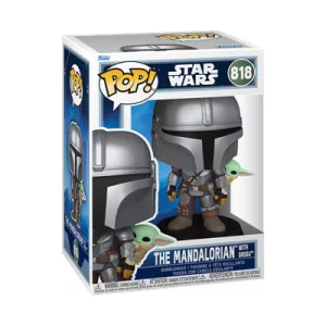 Funko POP! Star Wars: The Mandalorian with Grogu (On Back)-FK90443