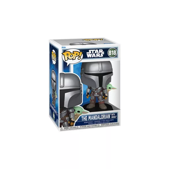 Funko POP! Star Wars: The Mandalorian with Grogu (On Back)-FK90443