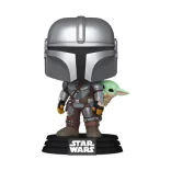 Funko POP! Star Wars: The Mandalorian with Grogu (On Back)-FK90443