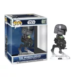 Funko POP! Rides DLX: The Mandalorian with Grogu in Imperial Remnant AT-RT figura