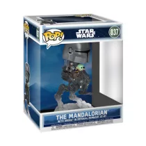 Funko POP! Rides DLX: The Mandalorian with Grogu in Imperial Remnant AT-RT-FK90812
