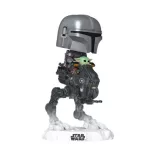 Funko POP! Rides DLX: The Mandalorian with Grogu in Imperial Remnant AT-RT-FK90812