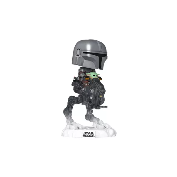 Funko POP! Rides DLX: The Mandalorian with Grogu in Imperial Remnant AT-RT-FK90812