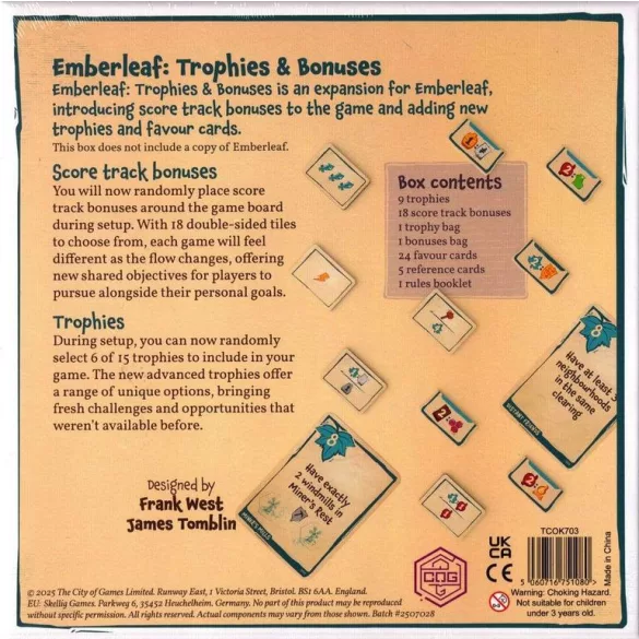 Emberleaf: Trophies & Bonuses társasjáték-kiegészítő - angol kiadás
