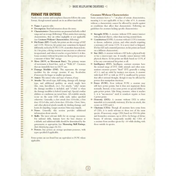 Basic RolePlaying: Creatures - angol nyelvű szerepjáték-kiegészítő
