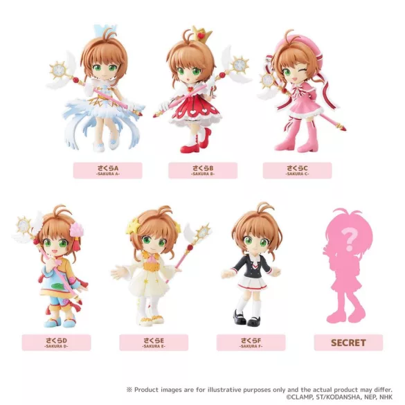 Bushiroad PalVerse Cardcaptor Sakura Clear Card angol Final Figure blind box display (6 db)