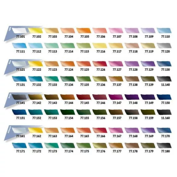 Vallejo TMM / Color Case - 80 színű fémhatású festékkészlet