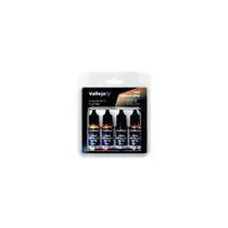 Vallejo - TMM / Set 4 colors - Imperial Gold Paint Set-77252