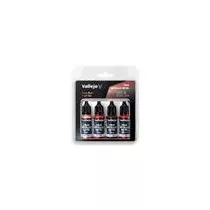 Vallejo - TMM / Set 4 colors - Ruby Red Paint Set-77254