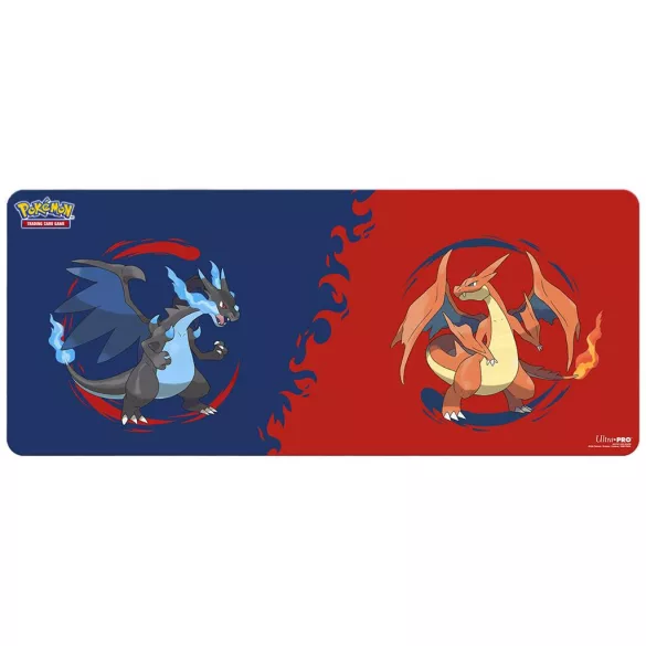 UP - Mega Charizard X and Mega Charizard Y 6ft Table Playmat for the Pokémon Trading Card Game-16739